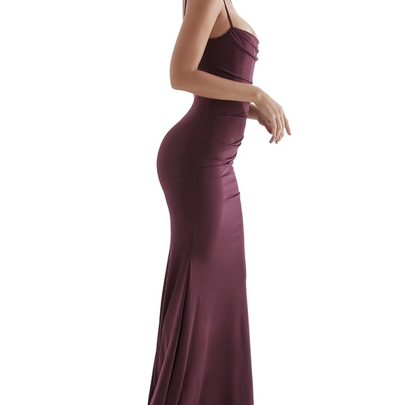 HOUSE OF CB Lani Corset Maxi Dress – XS (A/C Cup) – Merlot - Picture 6 of 6